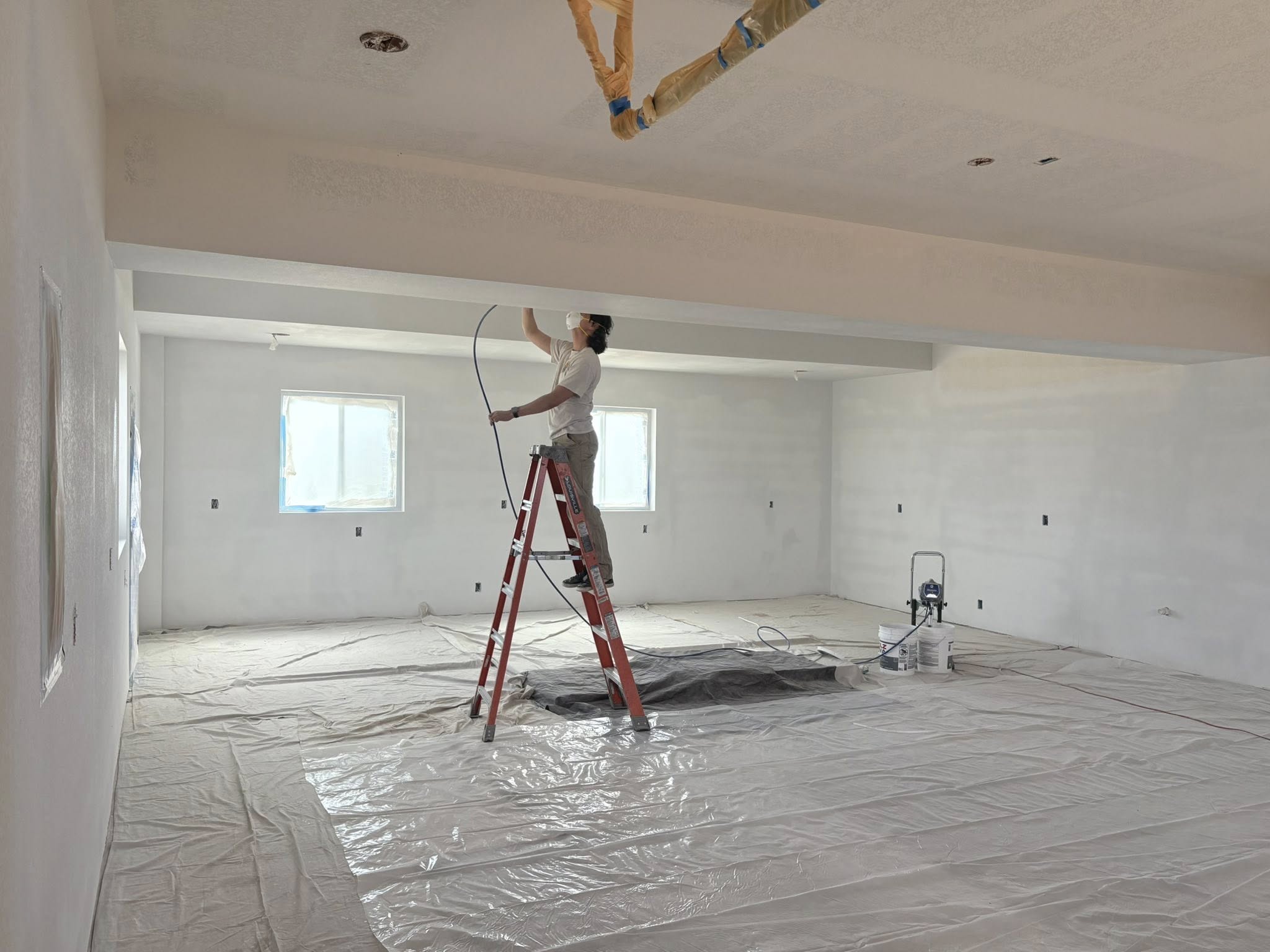 Basement remodel in progress