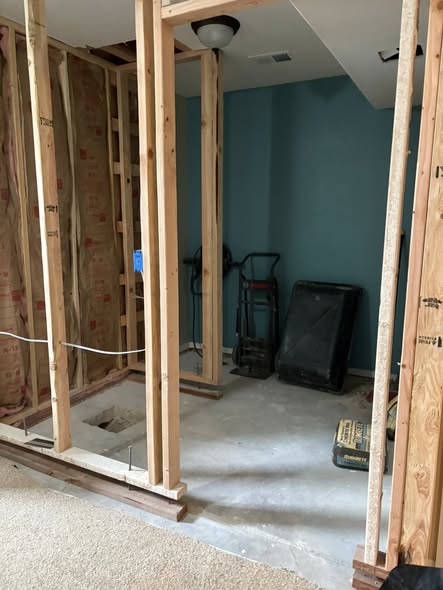 Basement renovation project