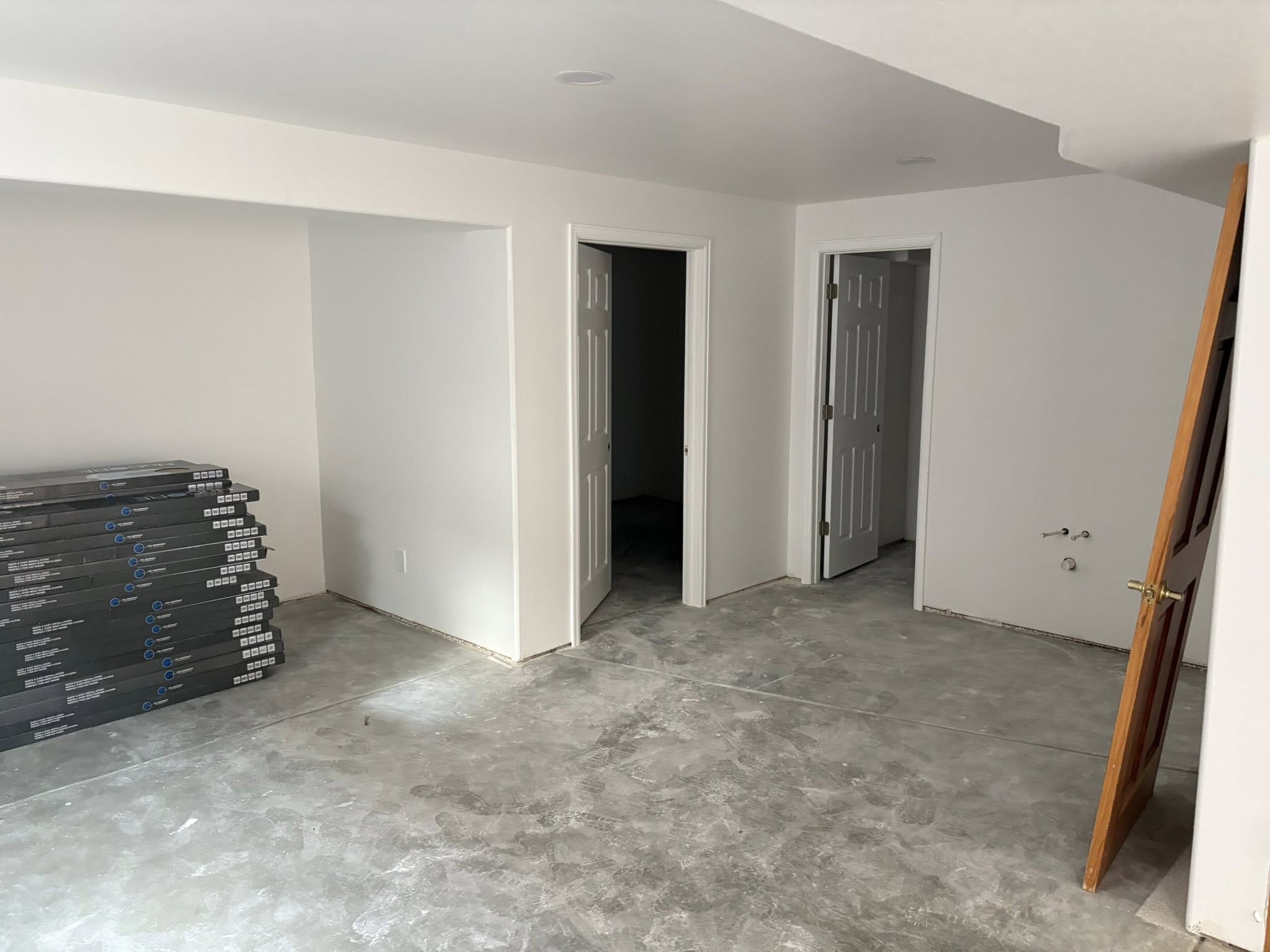 Basement finishing work