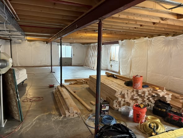 Basement finishing project