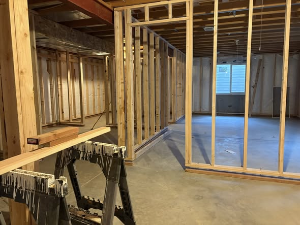 Completed basement project